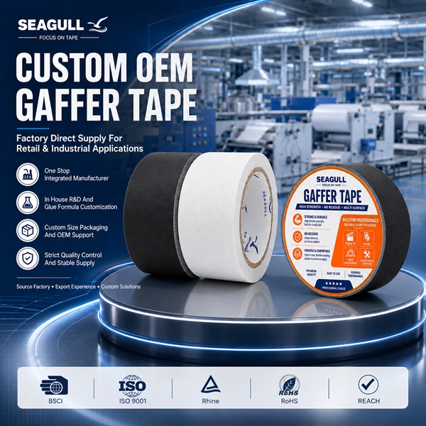 Manufacturer of Non Reflective Gaffer Tape for Camera Stage